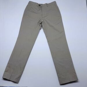 PROPER CLOTH Extra Slim Fit Chinos Tan Mens Size 30x30 Japanese Cotton Linen